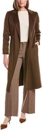 Elie Tahari Wool, Silk, & Cashmere-Blend Coat