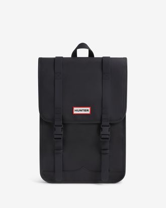 Hunter Womens Backpack Logo Detail in Black - One Size
