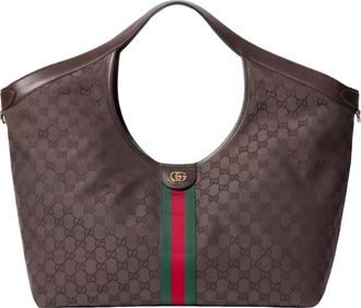Gucci (WMNS) Gucci Giglio Large Tote Bag Dark Brown 853971-FAF3Y-2155