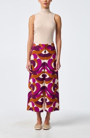 Trina Turk Short Weekend 2 Printed Cropped Pant in Multi at Nordstrom, Size 12
