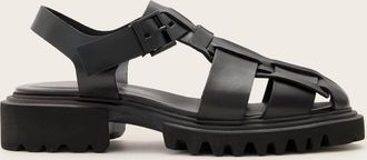 AllSaints Womens Cow Leather Tess Chunky Leather Sandals, Size: UK 8/US 11/EU 41