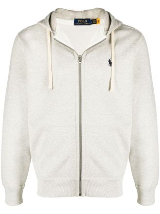 Polo Ralph Lauren Polo Pony embroidery zip-up hoodie - Grey