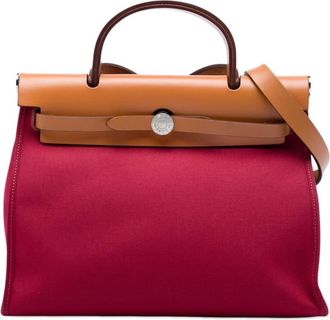 Herm&egrave;s Pre-owned Hermes Toile Herbag Zip 31 Satchel Ladies Y2PTUBW6U5JPB90R