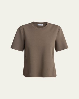 Stella McCartney Iconic Compact Knit Short-Sleeve Top