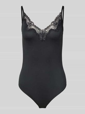 Pieces Body mit Spitze Modell LILI in Black, Gr&ouml;&szlig;e XL