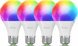 Nanoleaf Caveman Matter & Wi-Fi A19 Smart LED Light Bulb in Multicolor at Nordstrom