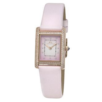Porsamo Bleu Karolina Quartz Diamond Pink Dial Ladies Watch 1085DKAL