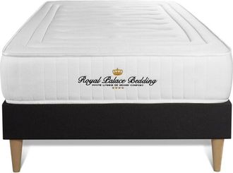 Royal Palace Bedding Somier Negro + Colch&oacute;n Con Espuma Viscoel&aacute;stica 90 X 200