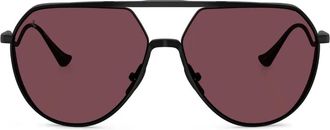 Ferrari Occhiali da sole con montatura stile pilota - Nero