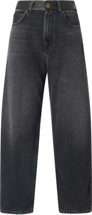 Pinko Straight Jeans - Dames - Loose Fit Jeans - Zwart - W26 - Katoen - Jeans