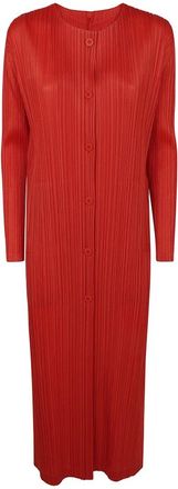 Issey Miyake Mujer, Vestidos, Rojo, Talla: L