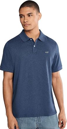 Vineyard Vines Edgartown Pique Polo Mens Clothing Deep Bay : 2XL, Cotton/Pique/Polyester