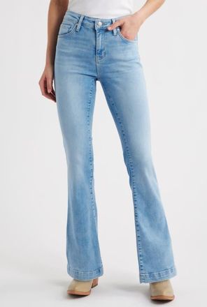 Mavi Sydney Stretch Flare Jeans in Light Blue Feather Blue at Nordstrom, Size 25 32