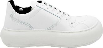 Moschino Schoenen, Heren, Wit, 42 EU, Leer, Witte Lage Sneakers