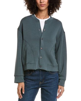 Vintage Havana Heavy Cloud Fleece Bomber Jacket