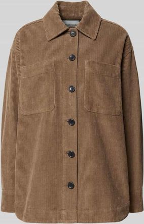 Armedangels Armedangels Oversized Overshirt aus reiner Baumwolle Modell ALMARAALI in Taupe, Größe XL