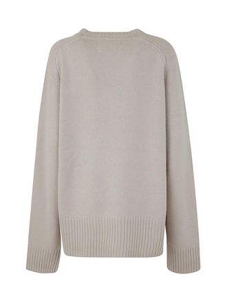 Extreme Cashmere Womens N236 Mama Roundneck Oversized Pullover - Light Grey - One Size