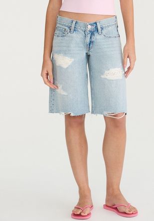 A&eacute;ropostale Super Low-Rise Baggy Denim Jorts