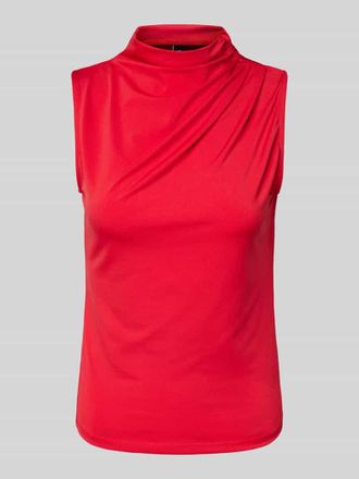 Pieces Regular Fit Top mit Stehkragen Modell MADISON in Rot, Gr&ouml;&szlig;e XL