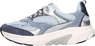 Gabor Schoenen, Dames, Blauw, 37 1/2 EU, Leer, 936 Sneakers
