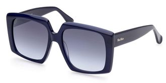 Max Mara MM0024 90W Womens Sunglasses Blue Size 56