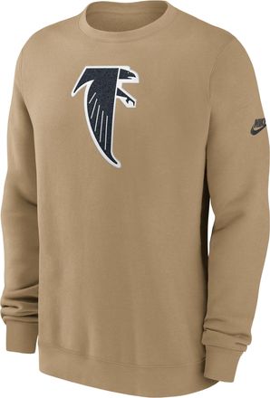 Nike Atlanta Falcons Swing Pass Rewind Club Nike Mens NFL Pullover Crew in Brown | NKPU0DD687V-LDC