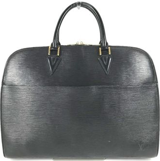 Louis Vuitton Epi Black Noir Boston Bag Handbag Tote Bag (Pre-Owned)