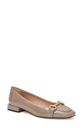 Bruno Magli Perla Flat in Taupe Crinkle Patent at Nordstrom Rack, Size 10.5