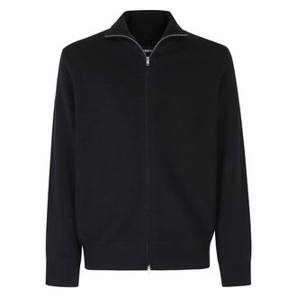 Department Five Department Five - Maglia Full Zip Lana Rasata - Heren - Truien - Blauw - Maat: L Zijde