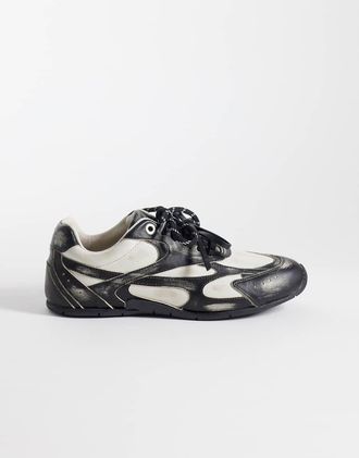 Bronx Myr-aa - Sneakers nero slavato e bianco sporco