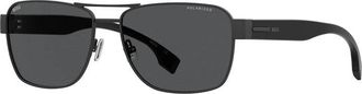 HUGO BOSS BOSS 1441/O/S 0807 M9 Black/Grey Polarized