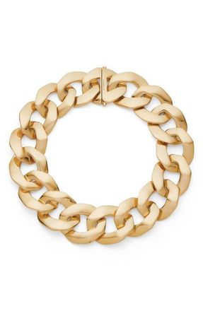 Givenchy Large Link Collar Necklace in Golden Yellow at Nordstrom