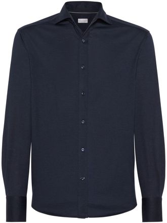 Brunello Cucinelli Camicia a maniche lunghe - Blu