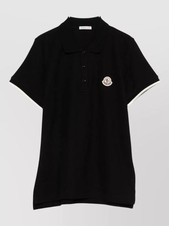 Moncler cotton short-sleeve polo shirt