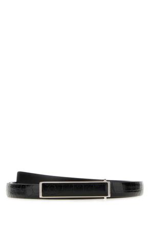 Tom Ford Black Reversible Buckle Belt