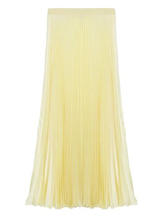 SIMKHAI Melanie pleated midi skirt - Yellow