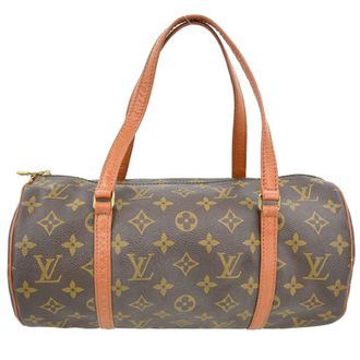 Louis Vuitton Papillon Handbag Monogram Canvas Brown Canvas Handbag (Pre-Owned)