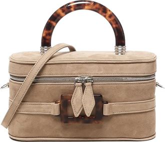 Roger Vivier Belle Vivier Vanity Mini Bag - Dames - Handtassen - Roze - ONE Size - Su&egrave;de - Tassen