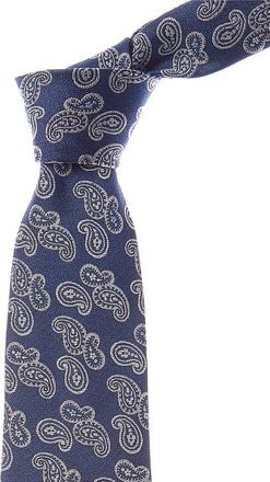 Etro Blue Paisley Silk Tie