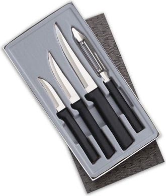 Rada 4-Piece Meal Prep Knife Set in Gift Box in Black at Nordstrom