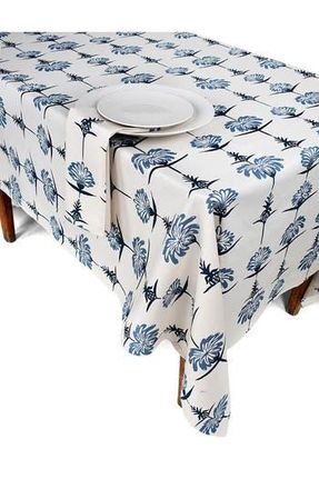 French Home Tropical Garden Tablecloth in Indigo And Sky at Nordstrom Rack