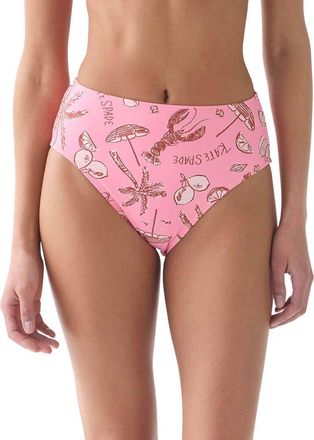 Kate Spade New York High Leg Swim Bottom Swimsuit in Guava Slice at Nordstrom, Size X-Large