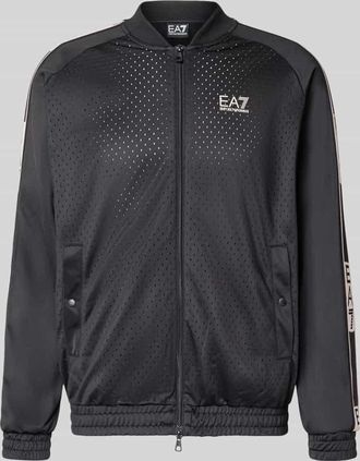 Emporio Armani Trainingsjacke mit Zweiwege-Rei&szlig;verschluss in Black, Gr&ouml;&szlig;e XXXL