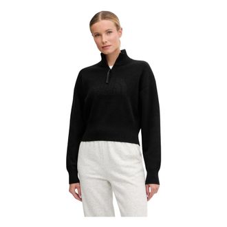 The North Face Half-Zip Logo Sweatshirt - Dames - Outdoor shirts - Zwart - XL - Katoen - Fitness