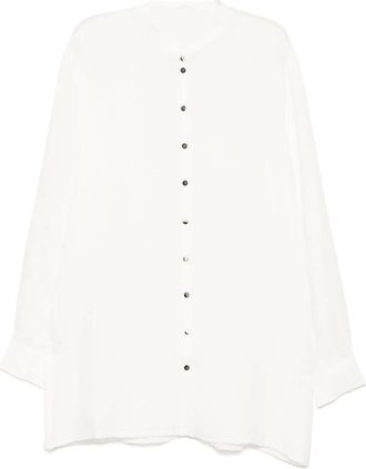 Label Under Construction Camicia con bottoni - Bianco