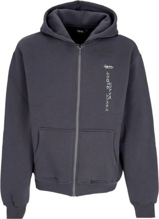 Dolly Noire Regi Zip Hoodie - Heren - Vesten met rits - Groen - S - Katoen - Hoodies & sweatvesten