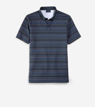 Cole Haan Mens Links Polo Shirt - Blue Size Medium