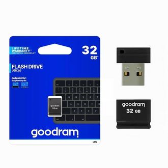 Trade Shop Trade Shop - Nano Pendrive Usb Memory Stick Type A Upi2 32gb Usb 2.0 Black Upi2-32gb