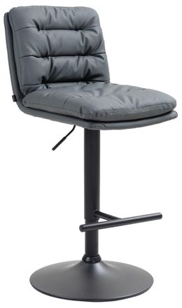 Clp Clp - Taburete De Bar Damar En Polipiel Gris Negro