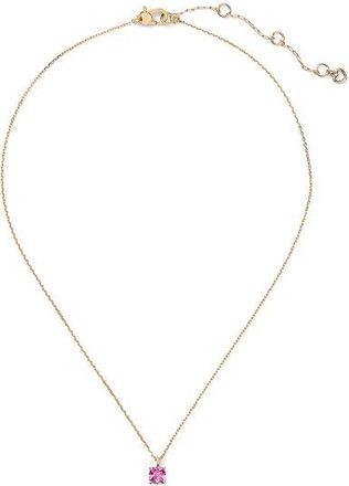 Kate Spade New York Little Luxuries 6mm Pendant Womens Necklace Rose Pink, Brass